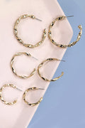 Multi Style Twist Hoop Set Earrings
