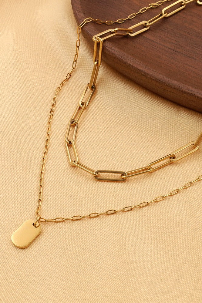 Stainless Steel Tarnish Free Multi Layer Necklace