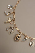 Charm Necklace-western Hat Horseshoe Boot