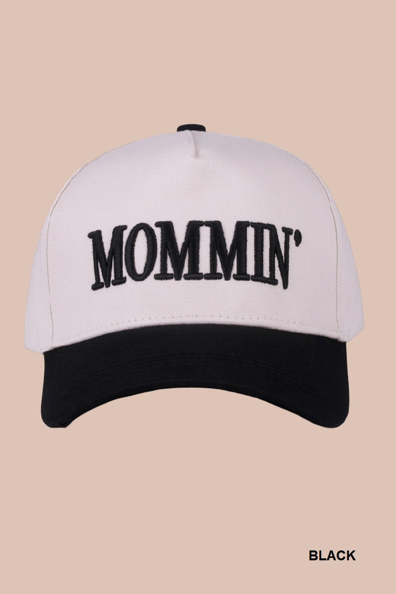 Mommin' Two Tone Canvas Cotton Cap