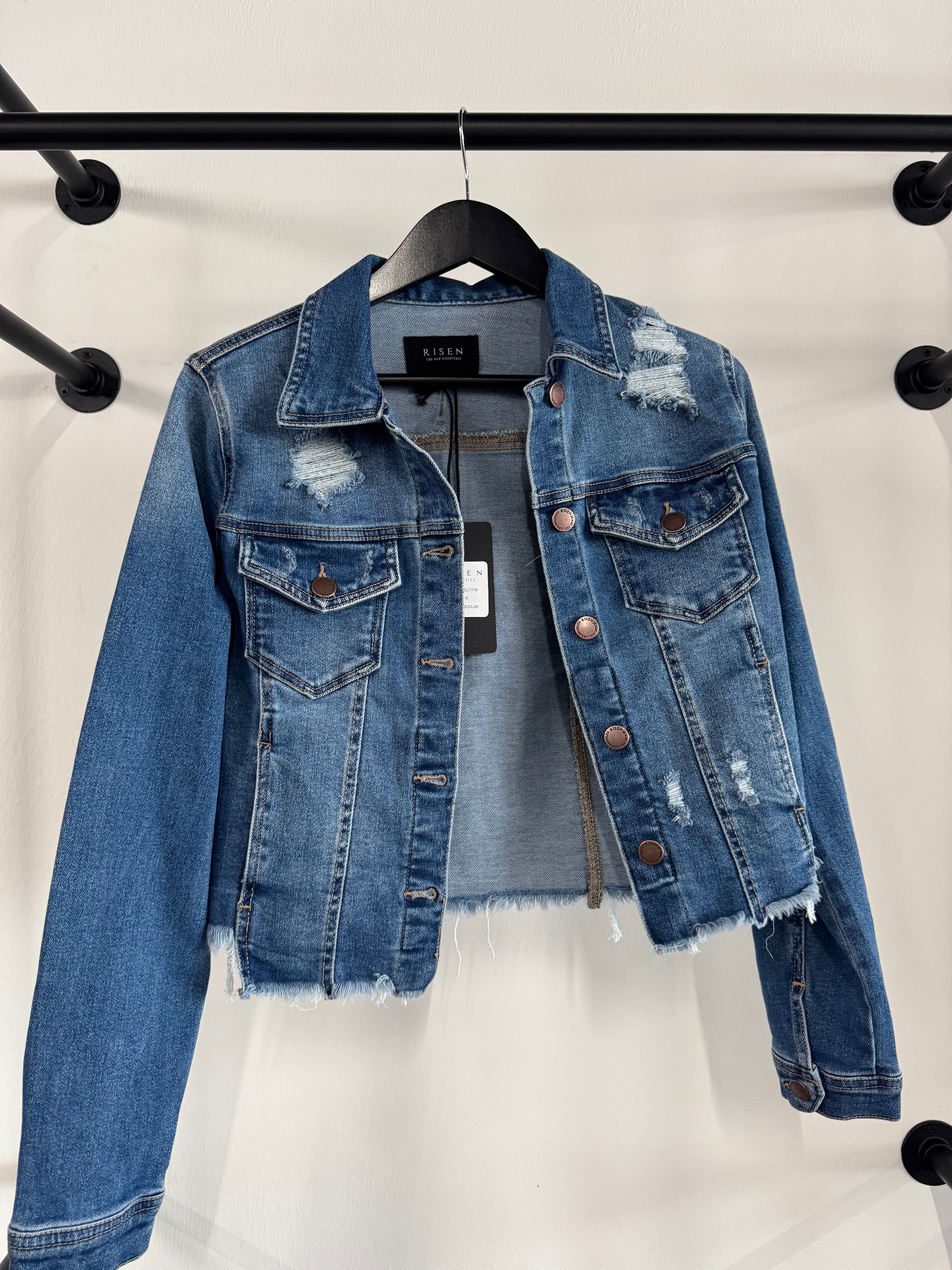 Distressed Denim Jacket