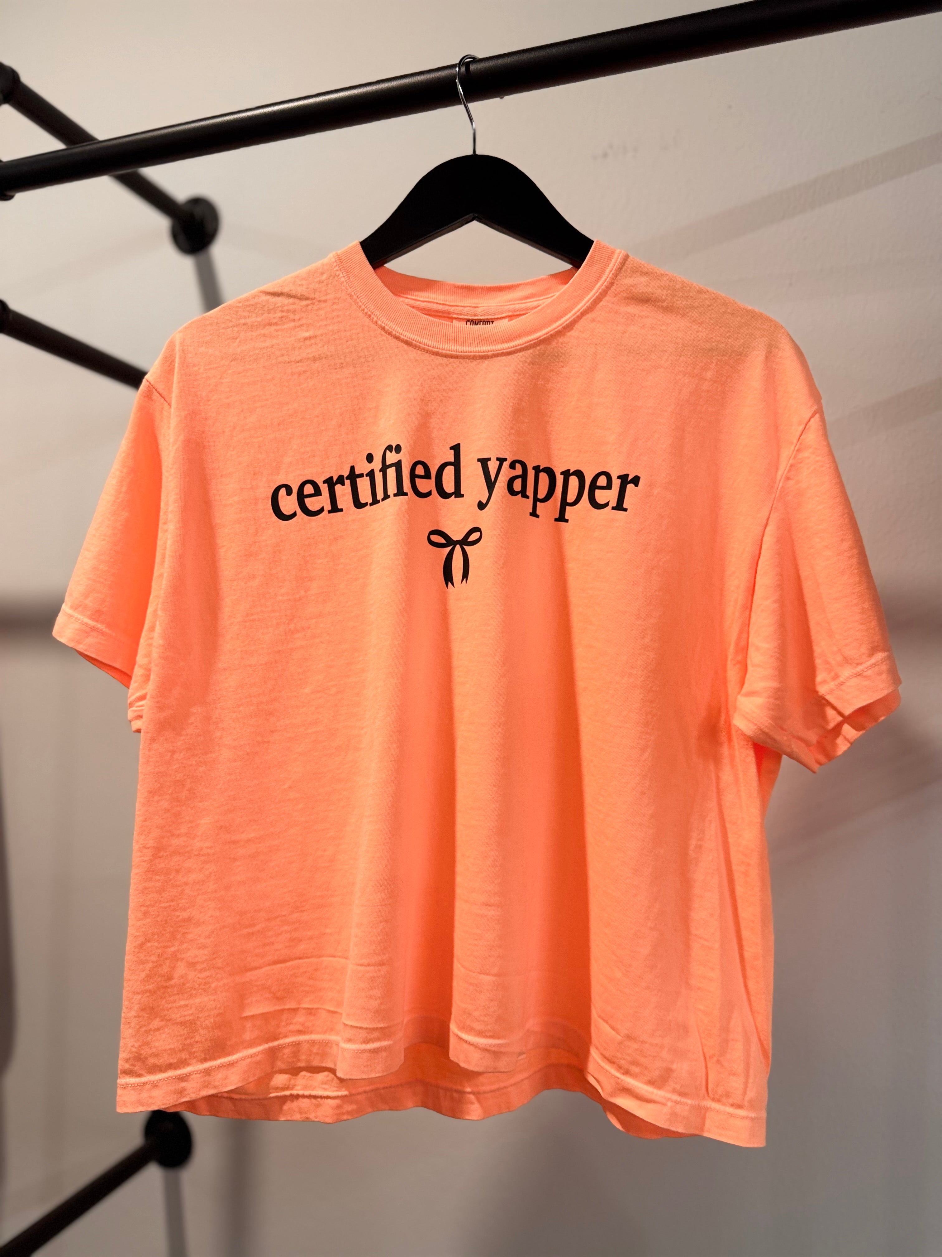 Certified Yapper Comfort Colors Boxy T-Shirt