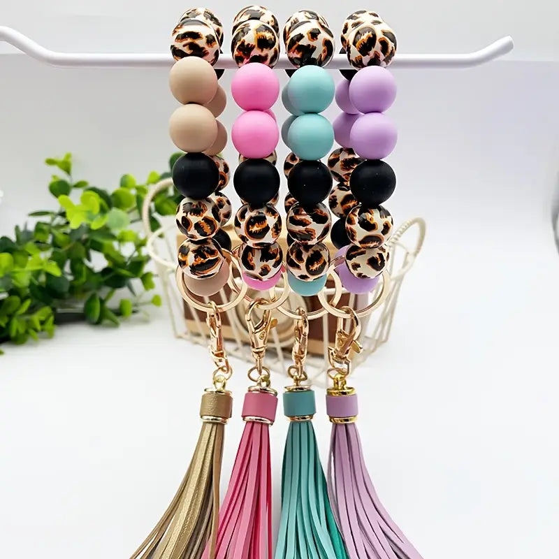 Multi Color Wristlet Keychain