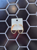 Gold Half Hoop Earrings