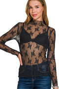 Lace Sheer Top