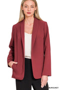 Long Sleeve Solid Blazer