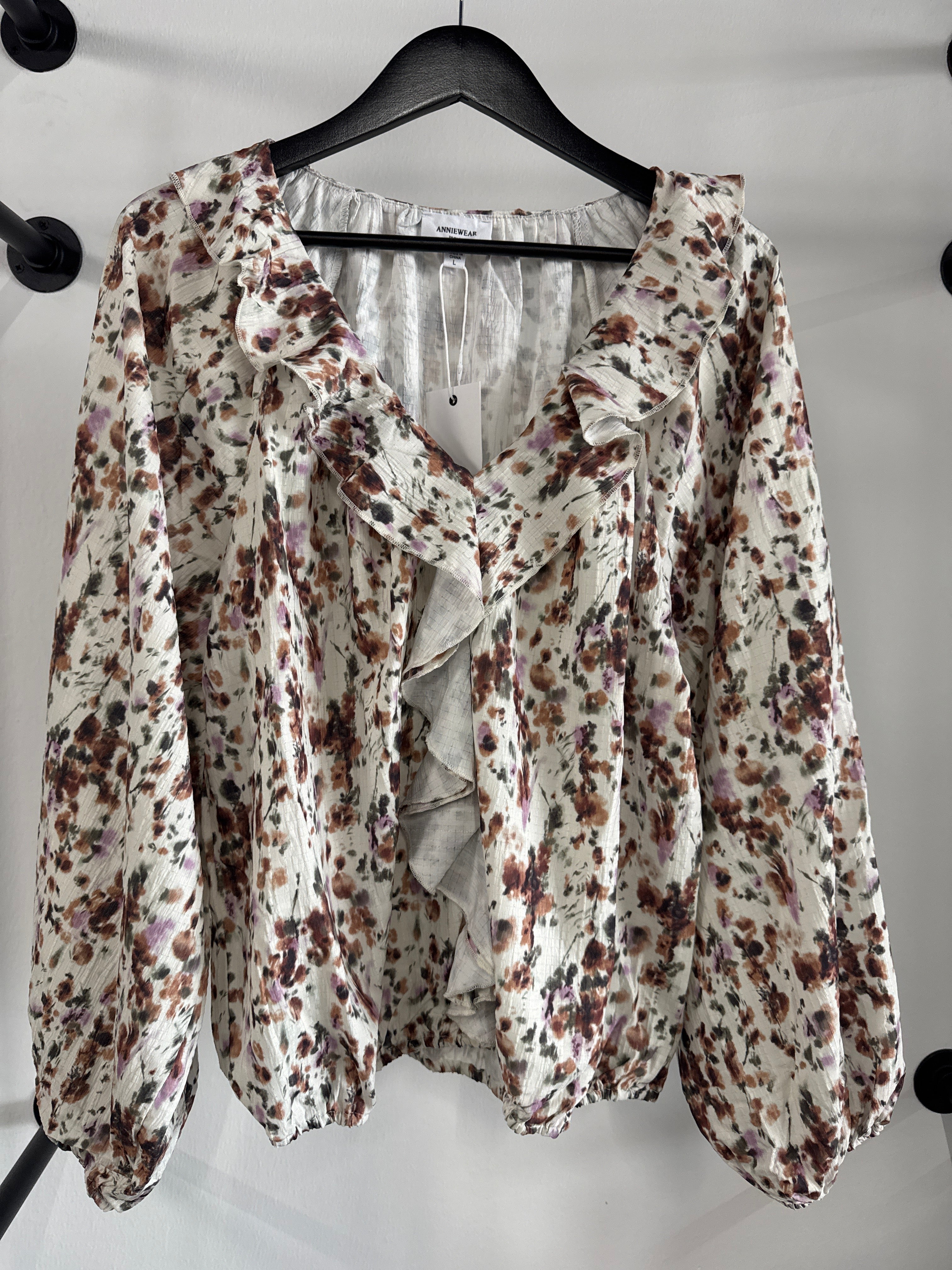 Floral Ruffled Blouse
