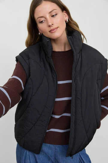 Black Puffer Vest