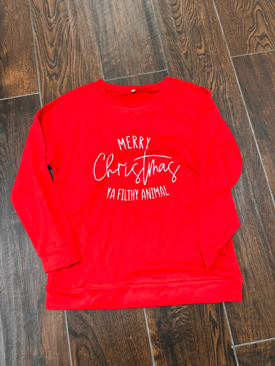 Merry Christmas Ya Filthy Animal Long Sleeve Shirt