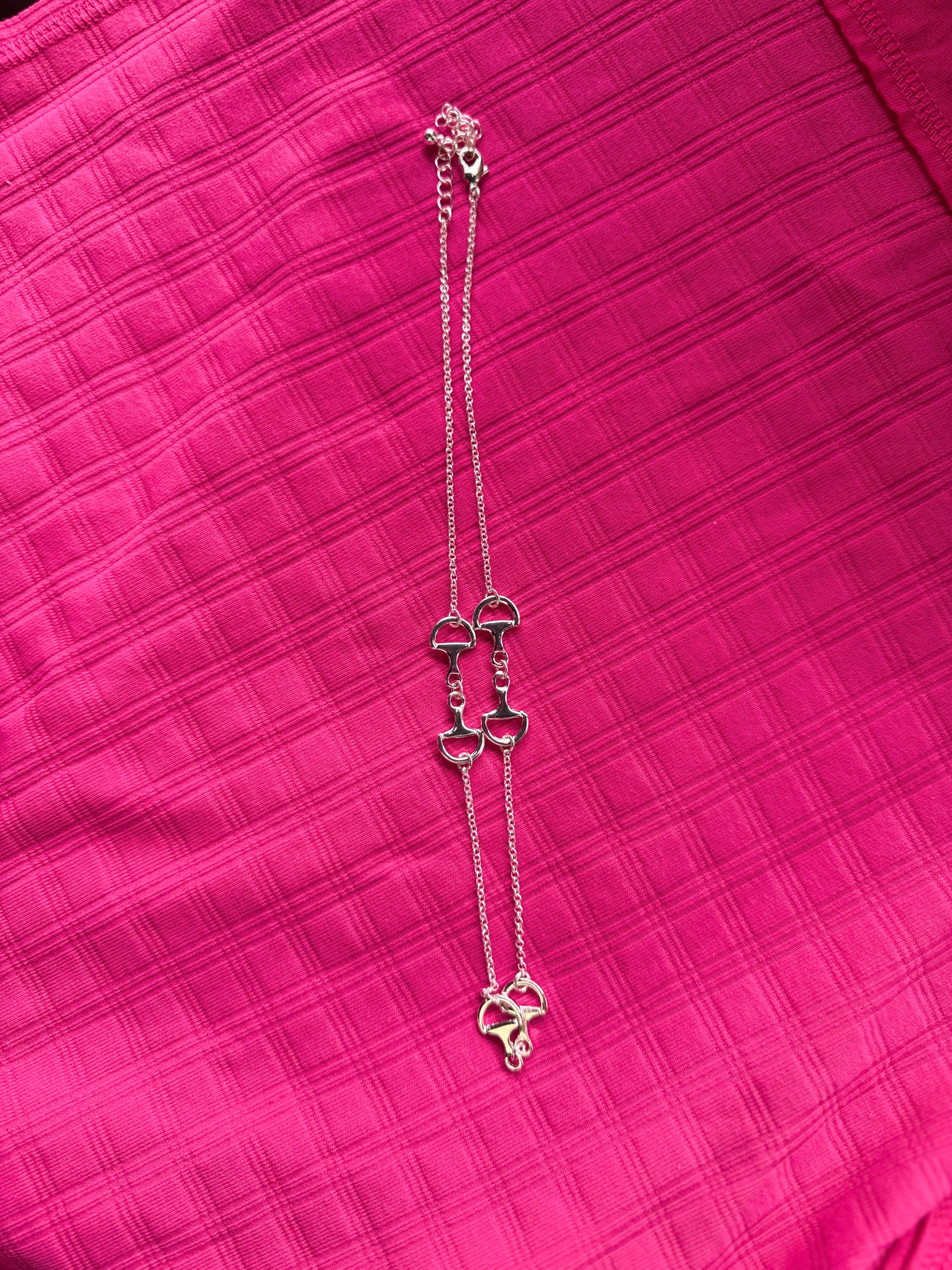 Silver Horse Bit Necklace