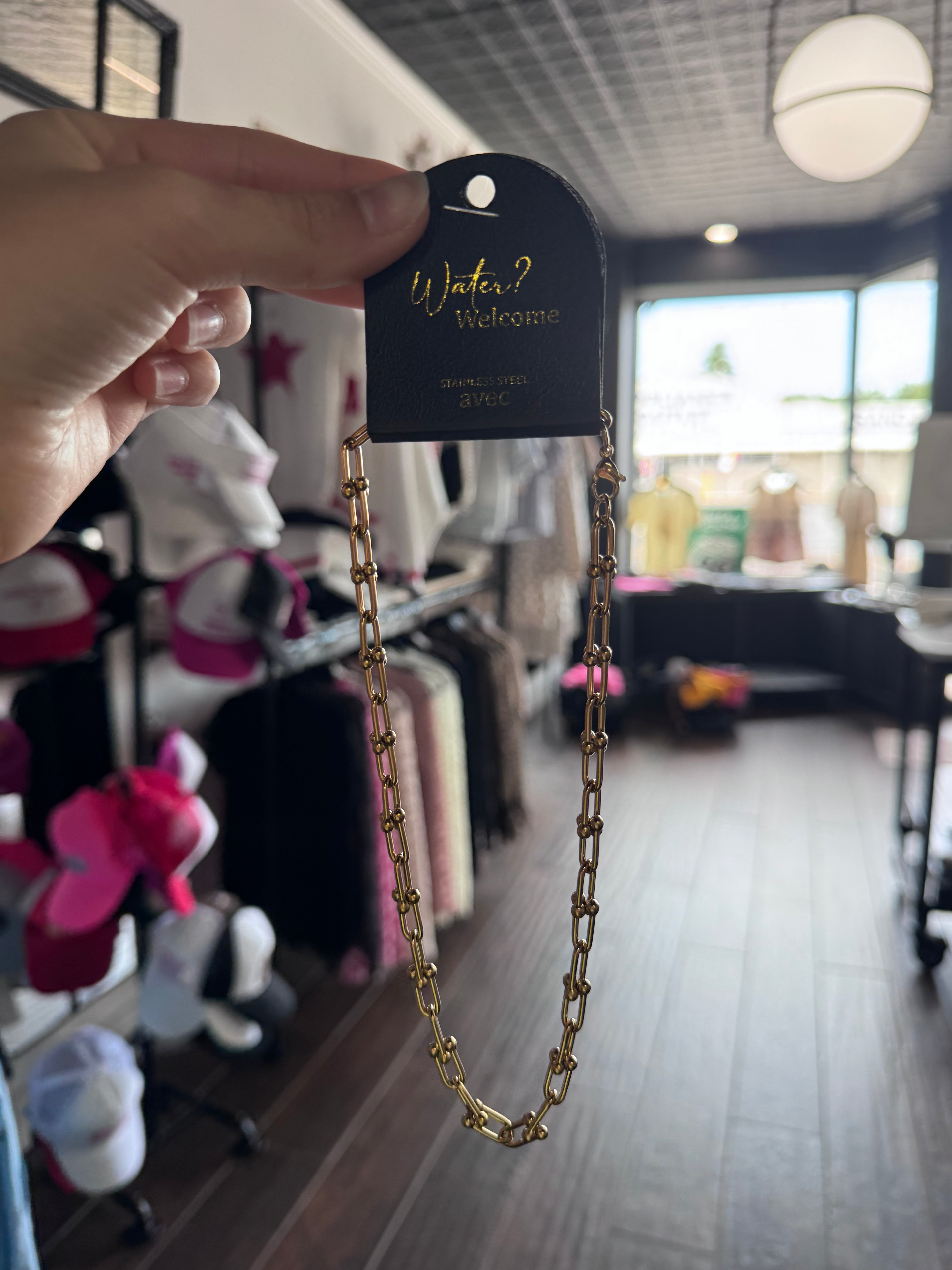 Gold Horse Bit Necklace