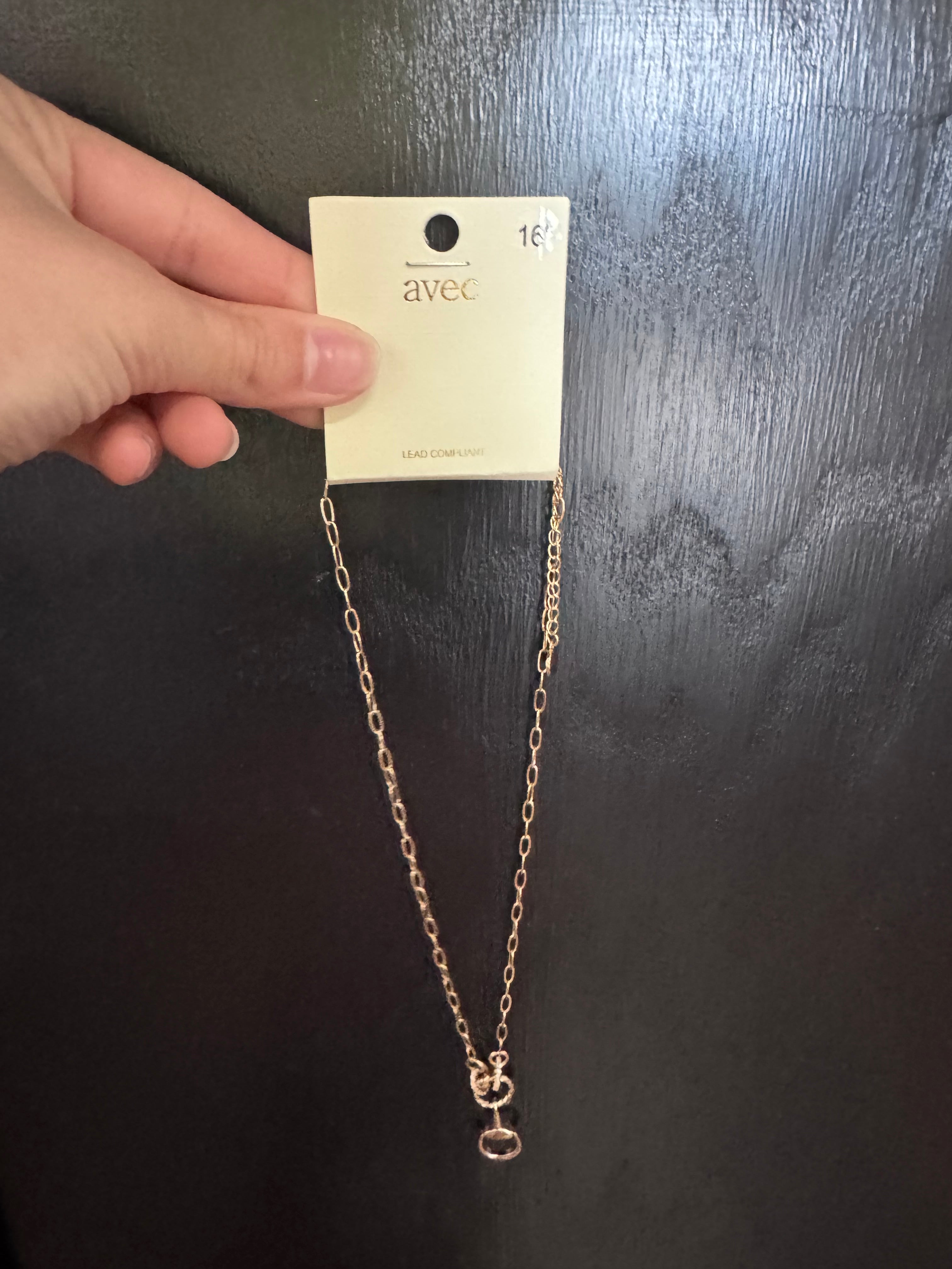 Simple Gold Horse Bit Necklace