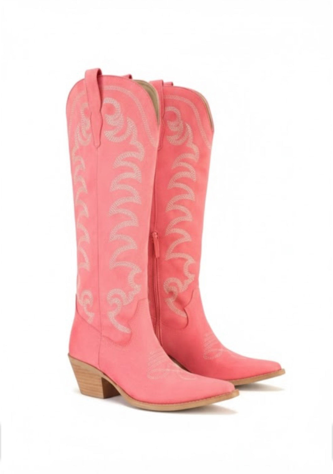 Faye Pink Western Tall Boots