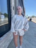 Camo Crewneck Top & Shorts Set