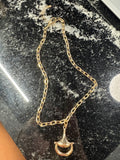 Gold Horse Bit Necklace