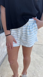 Striped Drawstring Shorts