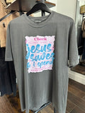 Jesus Saves & I Spend Graphic Tee