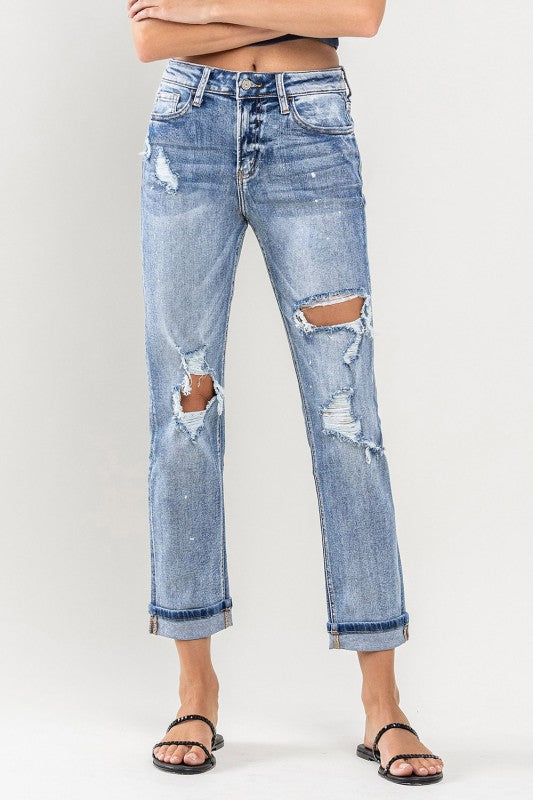 The Mia Cuffed Boyfriend Jeans