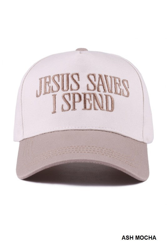 Jesus Saves I Spend Hat