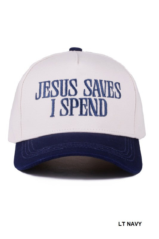 Jesus Saves I Spend Hat