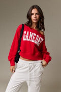 Gameday Off The Shoulder Sweatshirt