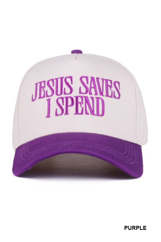 Jesus Saves I Spend Hat