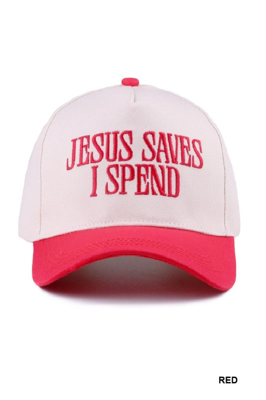 Jesus Saves I Spend Hat