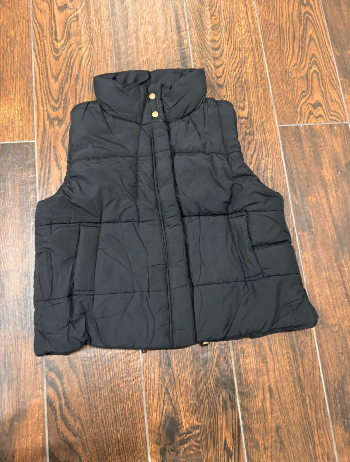 High Neck Puffer Vest