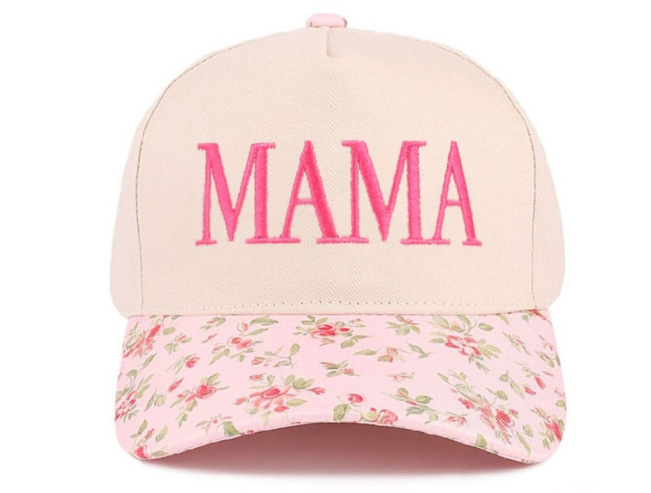 Mama Two Tone Canvas Cotton Cap