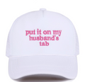 Put it on my husband's tab mesh trucker cap