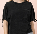 Mineral Washed Tie Boxy T-Shirt