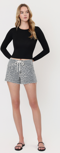 High Rise Leopard Shorts