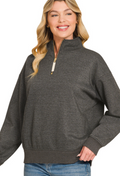 Charcoal Quarters Zip