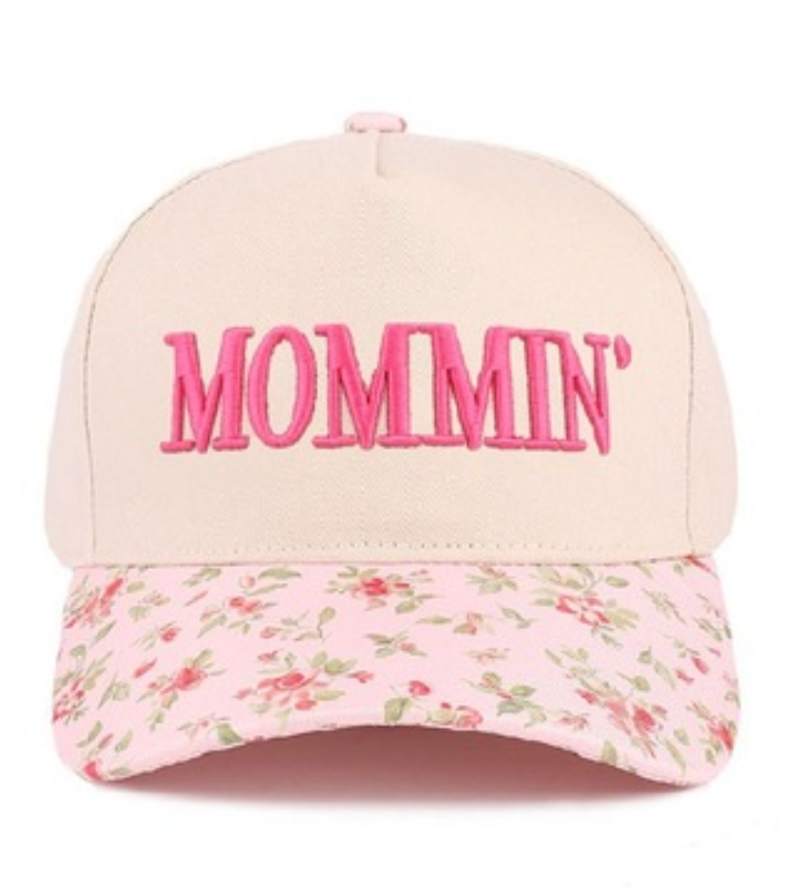 Mommin' Two Tone Canvas Cotton Cap
