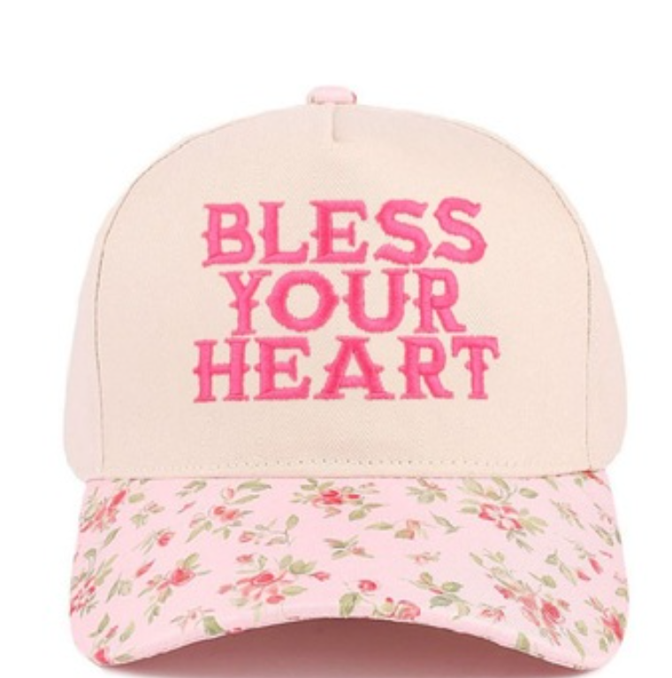 Bless Your Heart Two Tone Canvas Cotton Cap