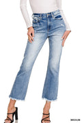 The Lily High Rise Straight Cropped Denim Jeans