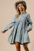 Long Sleeve Denim Dress