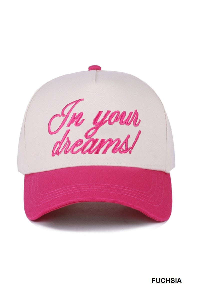 In Your Dreams Two Tone Canvas Cotton Cap