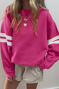 Striped Detail Oversized Sweatshirt