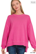 Plus F/terry Pigment Dye & Enzyme Washing Pullover