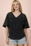 Mineral Washed Knit Top